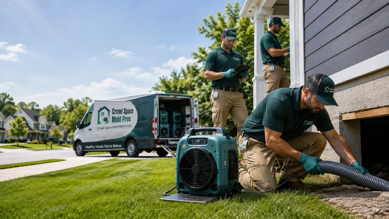 Crawl Space Mold Removal in Lake Park, MN